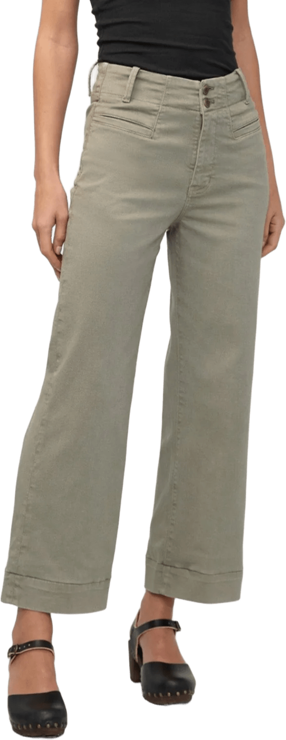 Duer FlexTwill High Rise Trouser Womens Light Olive
