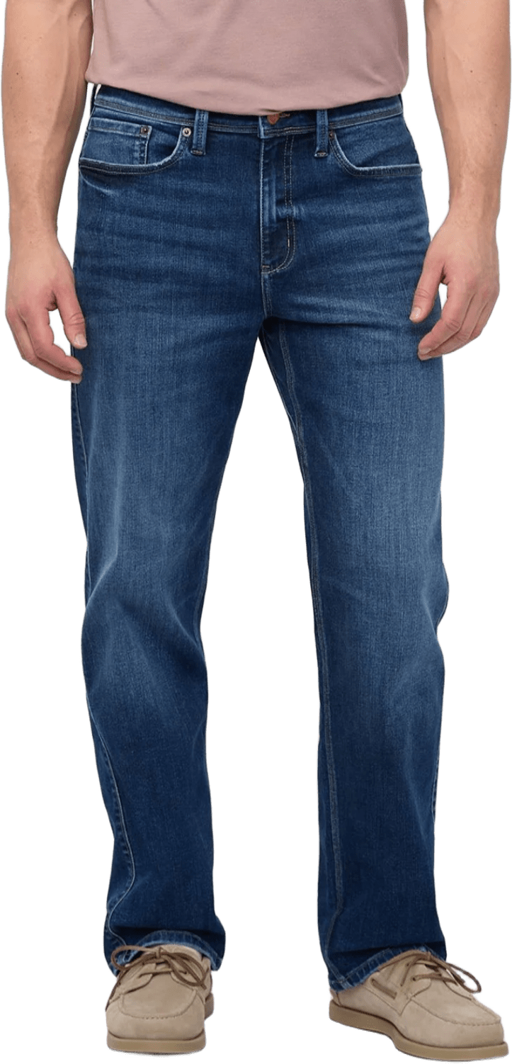 Duer Performance Denim+ Relaxed Straight Mens Prairie Indigo