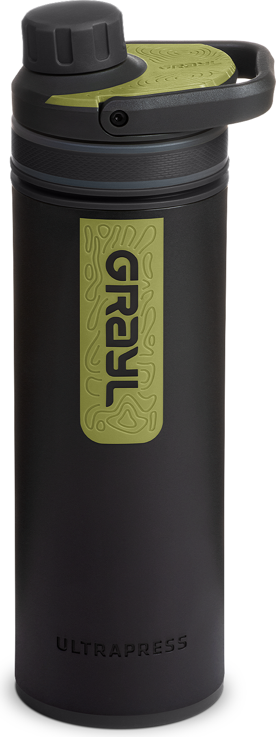 Grayl UltraPress Purifier Bottle 500ml -vedenpuhdistin Black Camo