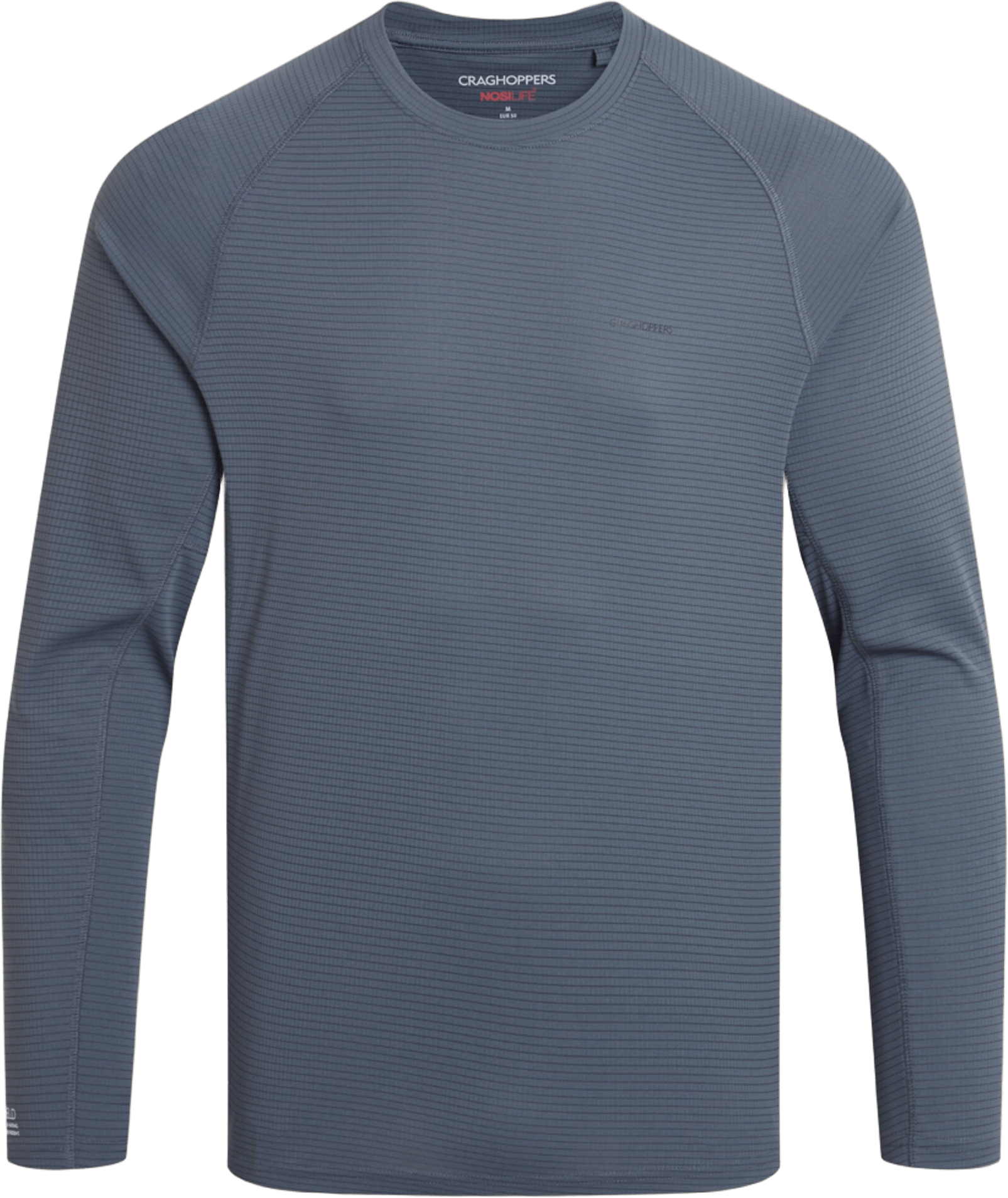 Craghoppers Nosilife Solarshield+ Long Sleeved T-Shirt Mens Dark Pewter