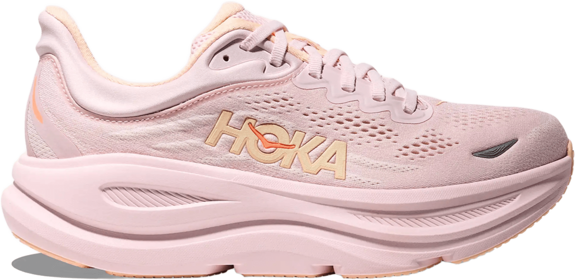 Hoka Bondi 9 Womens Lilac Cream / Tangerine Glow