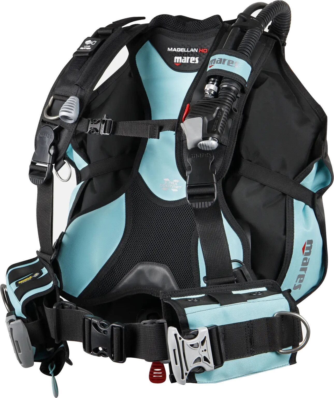 Mares Magellan HD Womens Black / Aquamarine