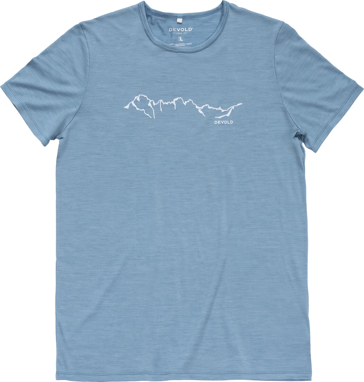 Devold Active Skyline Tee Mens Skyblue