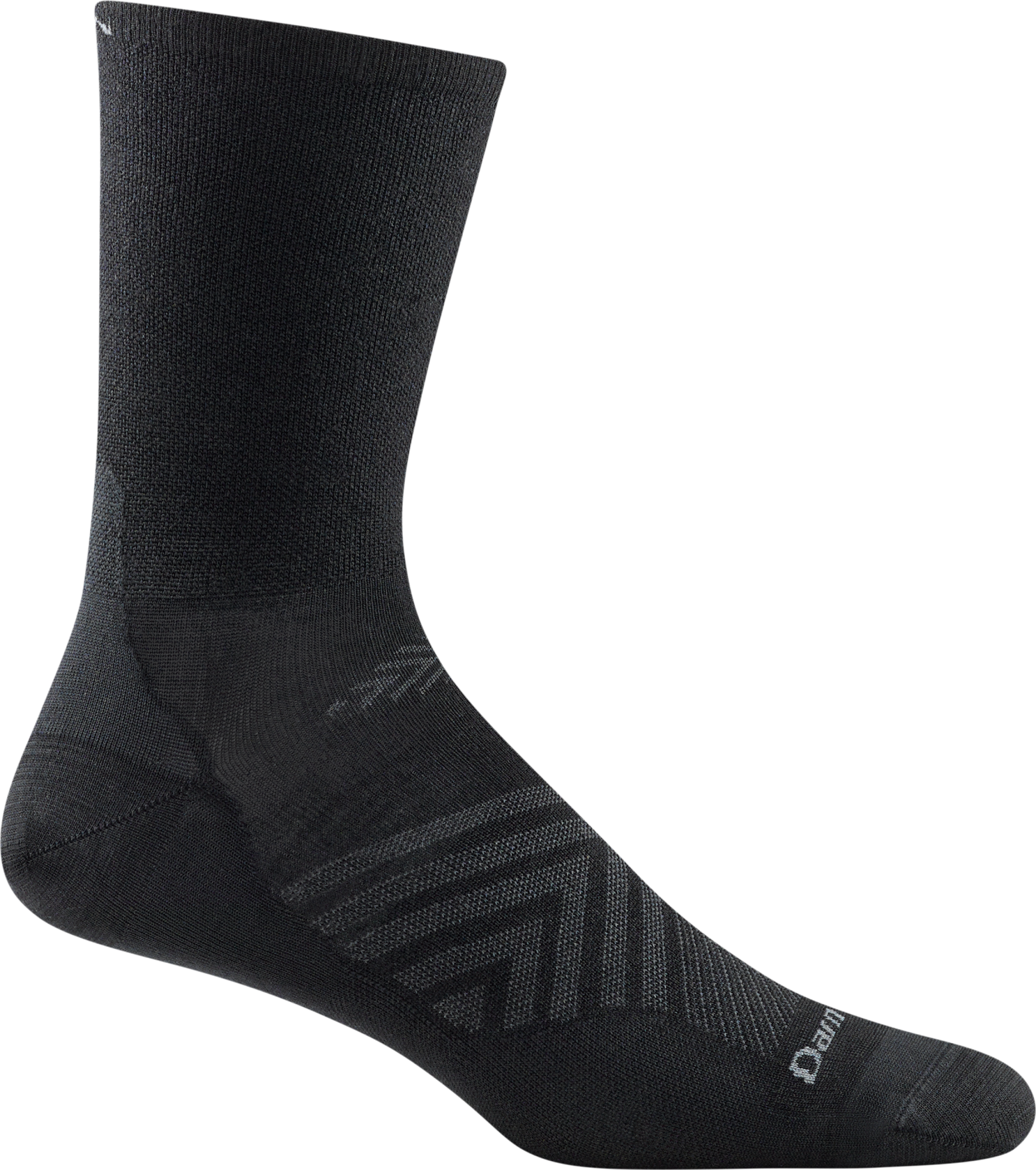 Darn Tough Run Micro Crew Ultra-Lightweight Mens Black