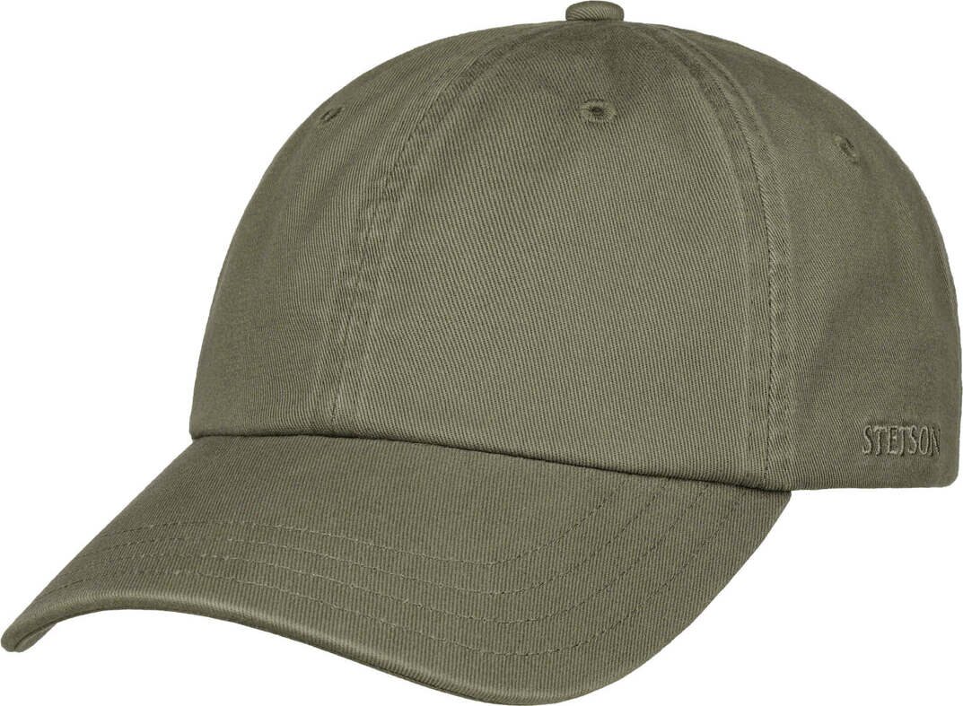 Stetson Baseball Cap Cotton Faded Olive