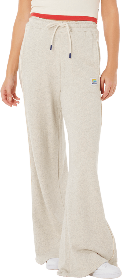 Rip Curl Surf Side Spliced Wide Leg Pant Womens Grey Marle