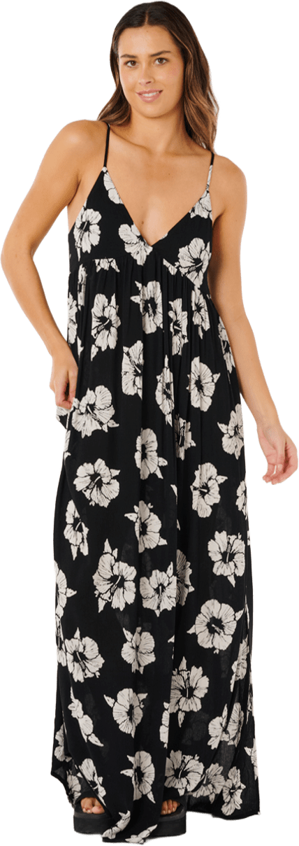 Rip Curl Party Pack Maxi Dress Womens Black/Off White