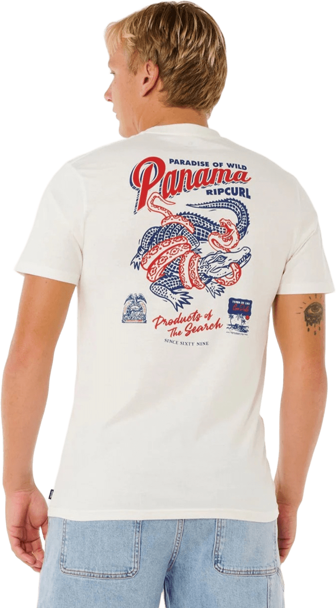 Rip Curl Desti Animals Tee Mens Bone