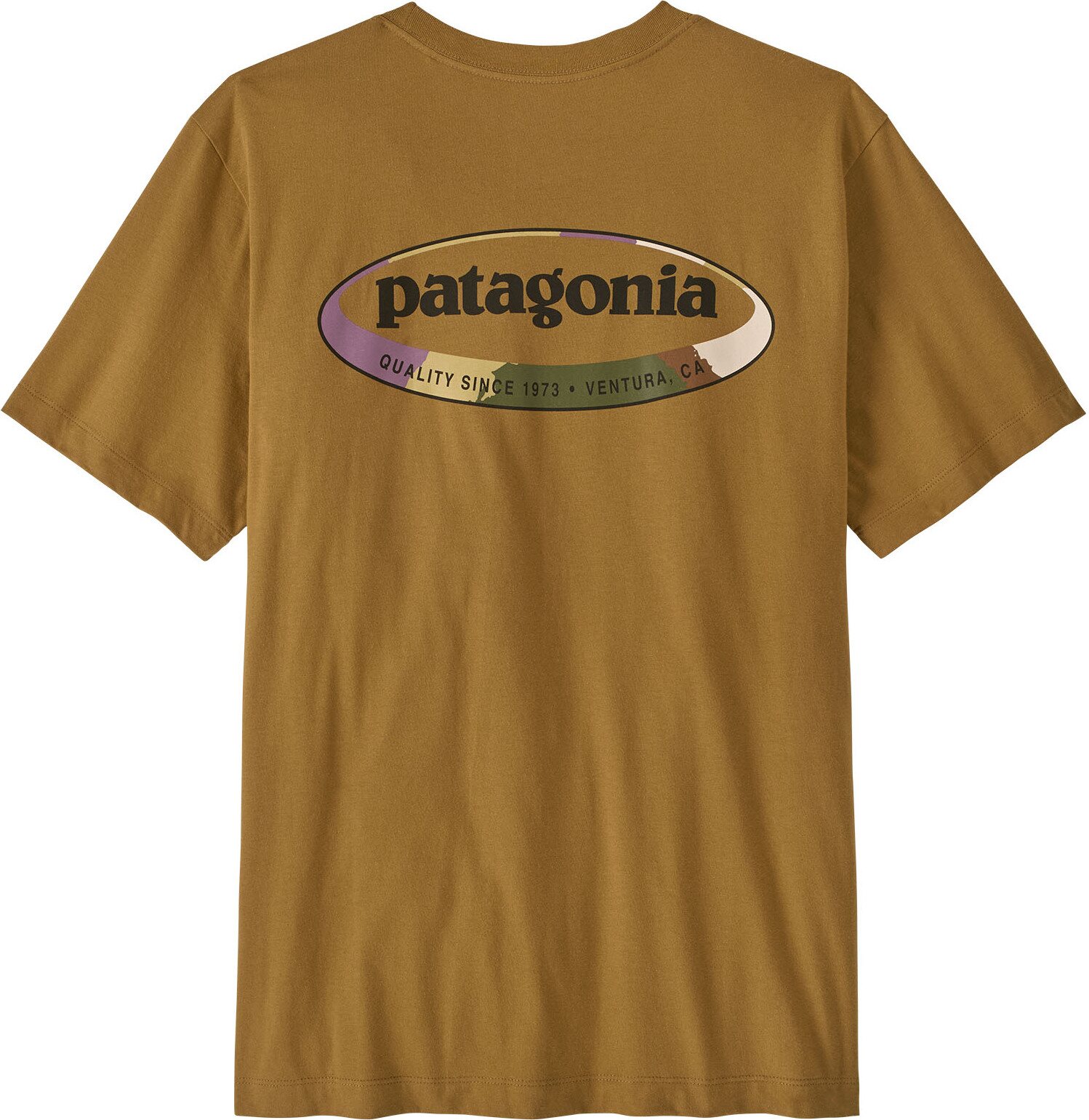 Patagonia ‘95 Oval Logo T-Shirt Mens Bobcat Brown: Sunshine