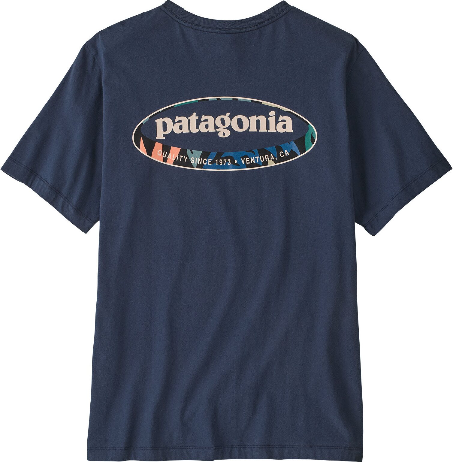 Patagonia ‘95 Oval Logo T-Shirt Mens New Navy: Kaleido