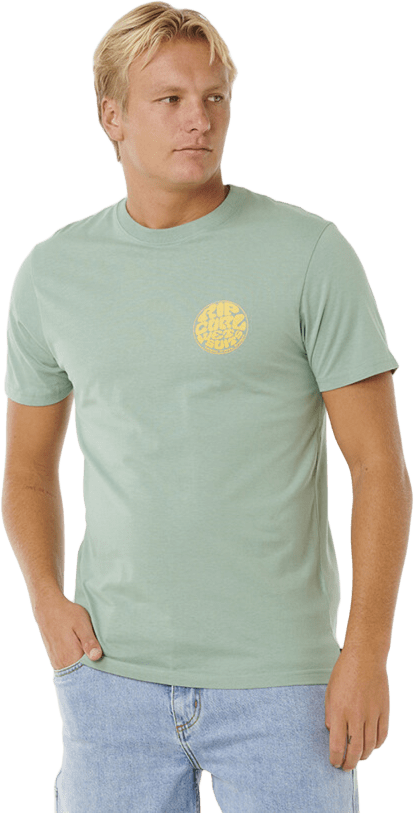 Rip Curl Wettie Passage Icon Tee Mens Aloe