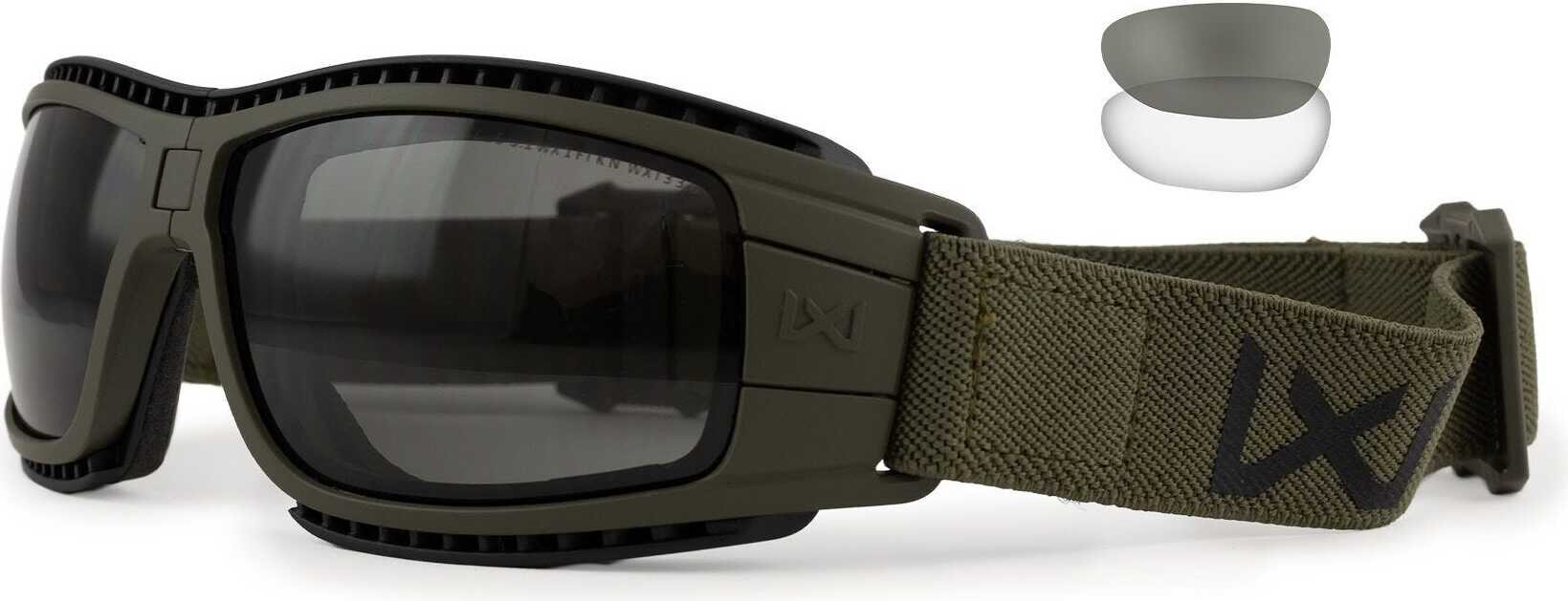 Wiley X Wx Lynx OD Green, Grey/Clear