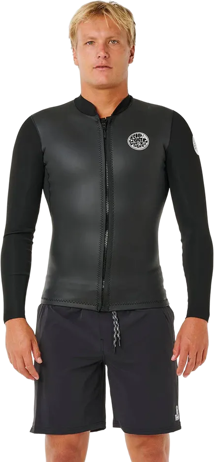 Rip Curl Dawn Patrol Full Zip Jacket 1.5 ES Mens Black