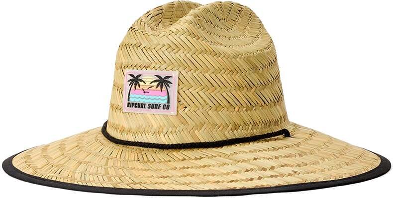 Rip Curl Mixed Straw Sun Hat Natural/Pink
