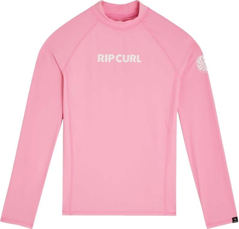Rip Curl Classic Surf LS Rash Vest Girls 8-16y Begonia Pink