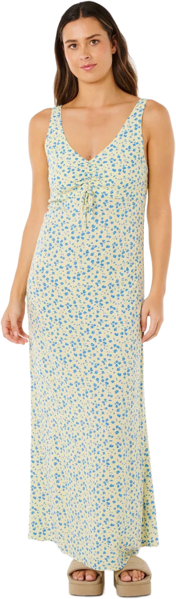 Rip Curl Surf Side Maxi Dress Womens Light Yellow