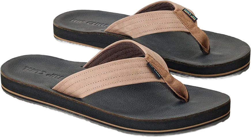 Rip Curl Surf Revival Leather Open Toe Mens Mocha