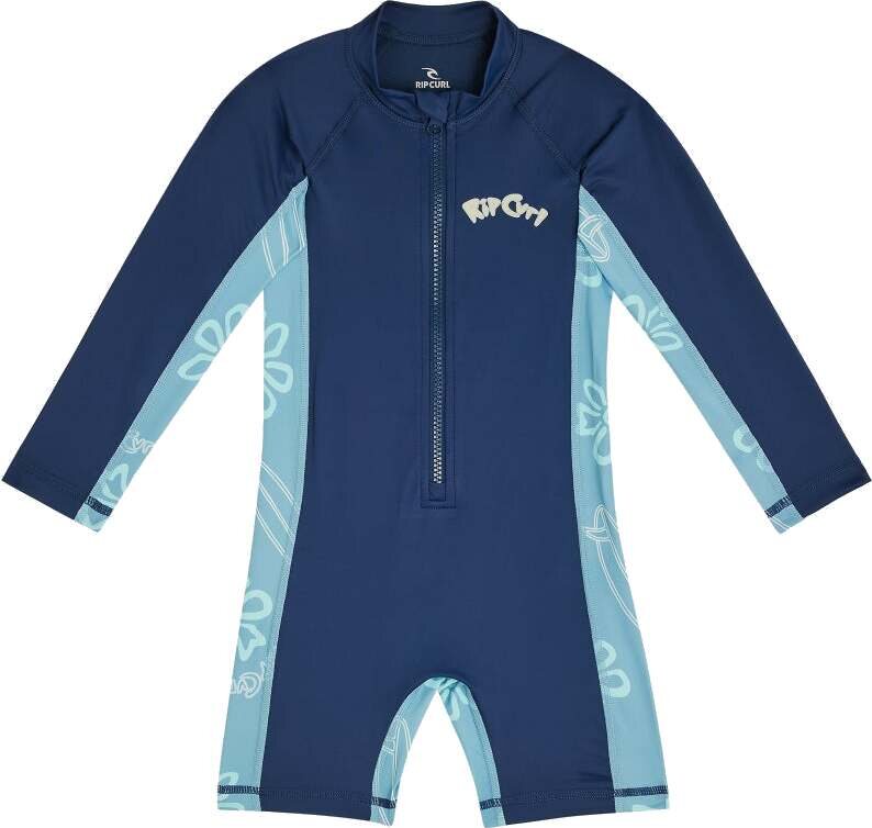 Rip Curl Ride The Wave UPF Long Sleeve Springsuit Kids 1-8y Light Navy