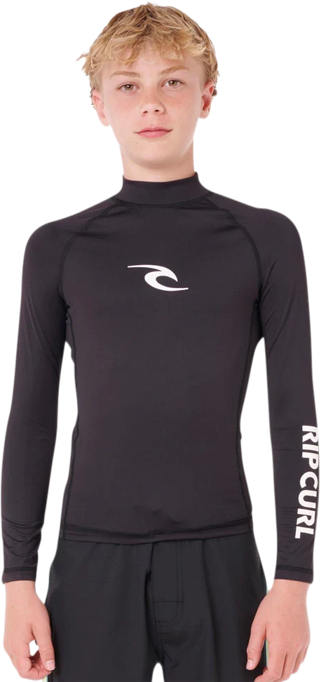 Rip Curl Eternal Shred Z/T UPF Long Sleeve Youth 8-16y Black