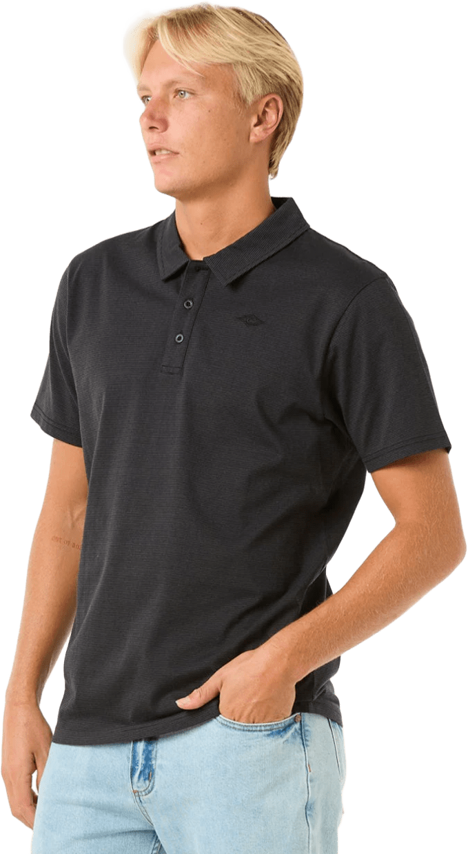 Rip Curl Easy As Polo Mens Black