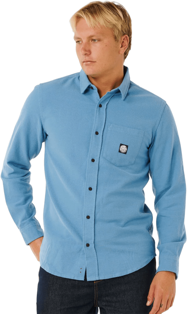 Rip Curl Premium Surf Long Sleeve Shirt Mens Bluefin