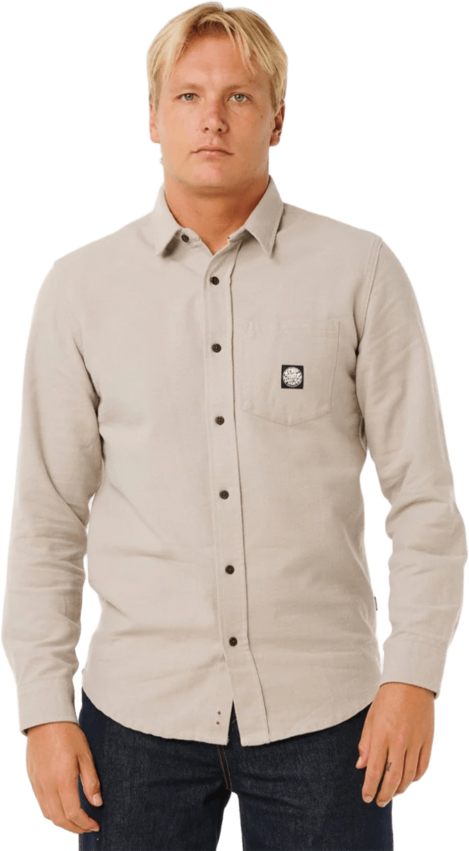 Rip Curl Premium Surf Long Sleeve Shirt Mens Stone