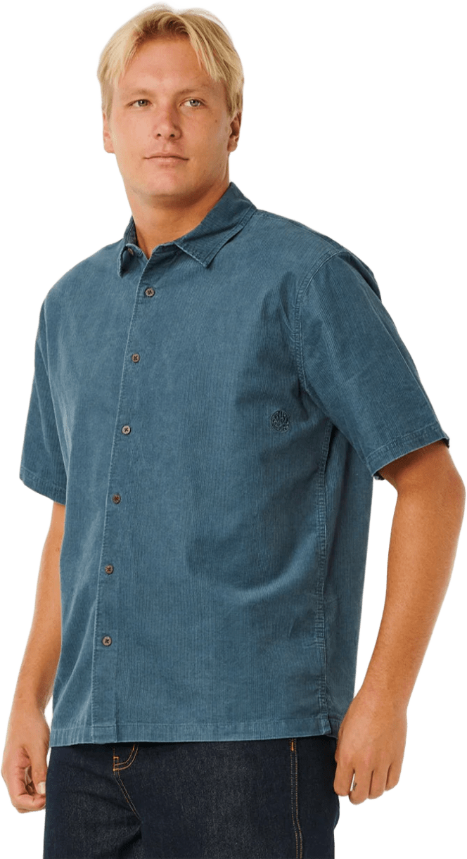 Rip Curl Premium Surf Short Sleeve Shirt Mens Pine Night