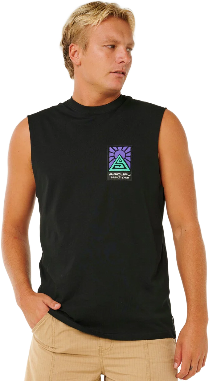 Rip Curl Search Dawn Muscle Mens Black