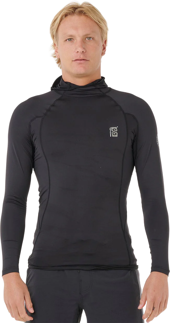 Rip Curl Search UPF Perf Hoody Long Sleeve Mens Black