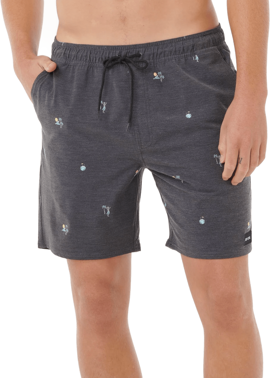 Rip Curl Skelly Breach Volley Mens Black