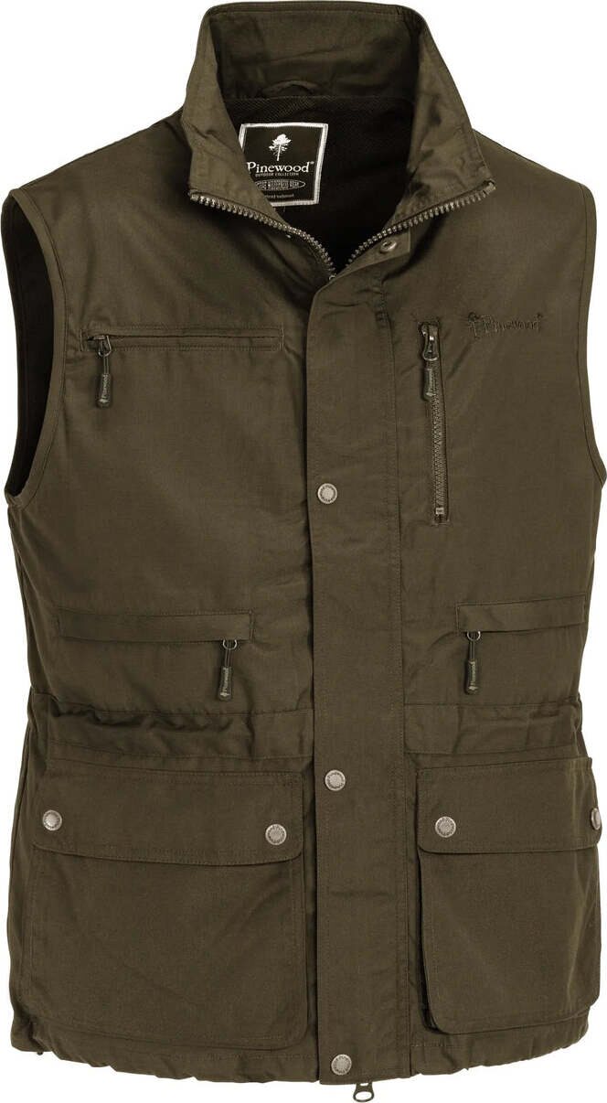 Pinewood Tiveden Vest Mens Dark Olive