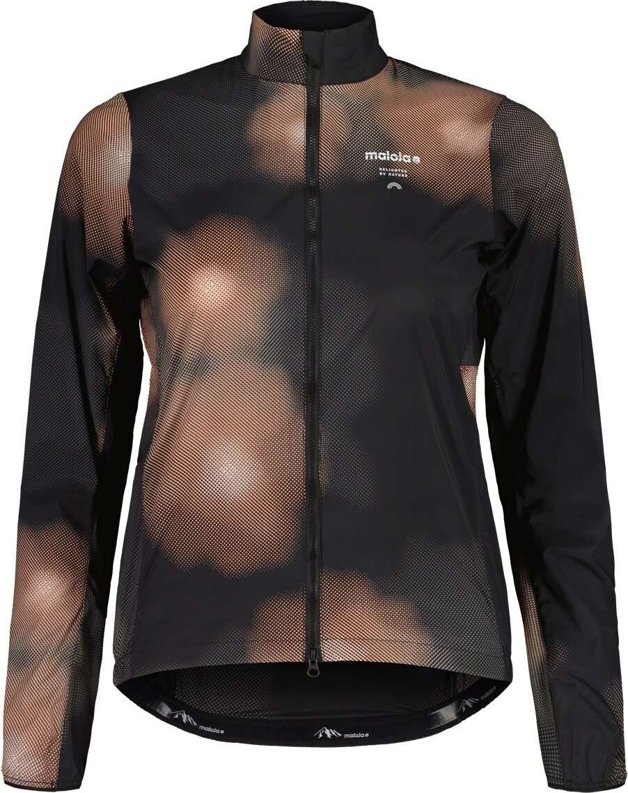 Maloja MalkaM. Cycle Jacket Printed Womens Deep Black Bloom
