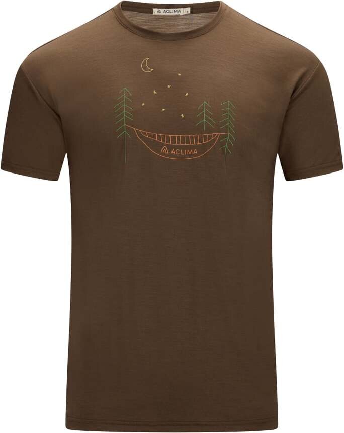 Aclima LightWool 140 Classic Tee Forest Mens Dark Earth