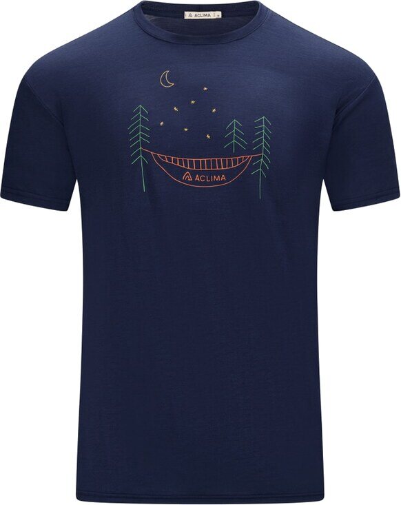 Aclima LightWool 140 Classic Tee Forest Mens Navy Blazer