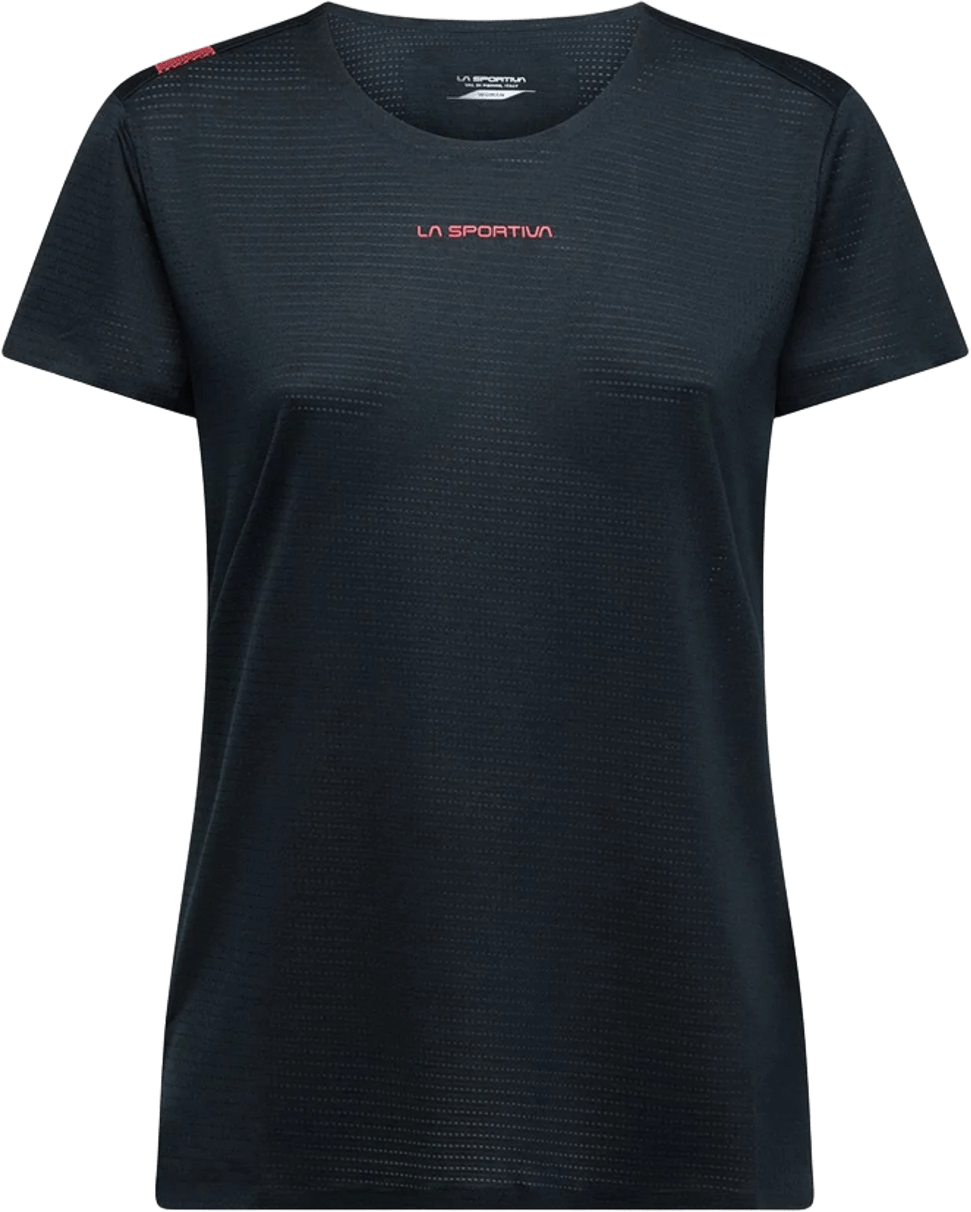 La Sportiva Pure T-Shirt Womens Black/Hibiscus