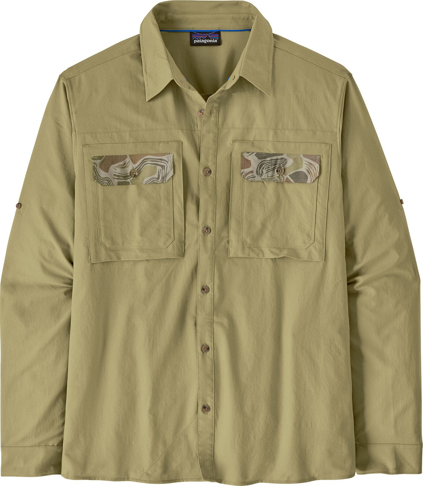 Patagonia Long-Sleeved Self Guided Sun Shirt Mens Gumtree Green