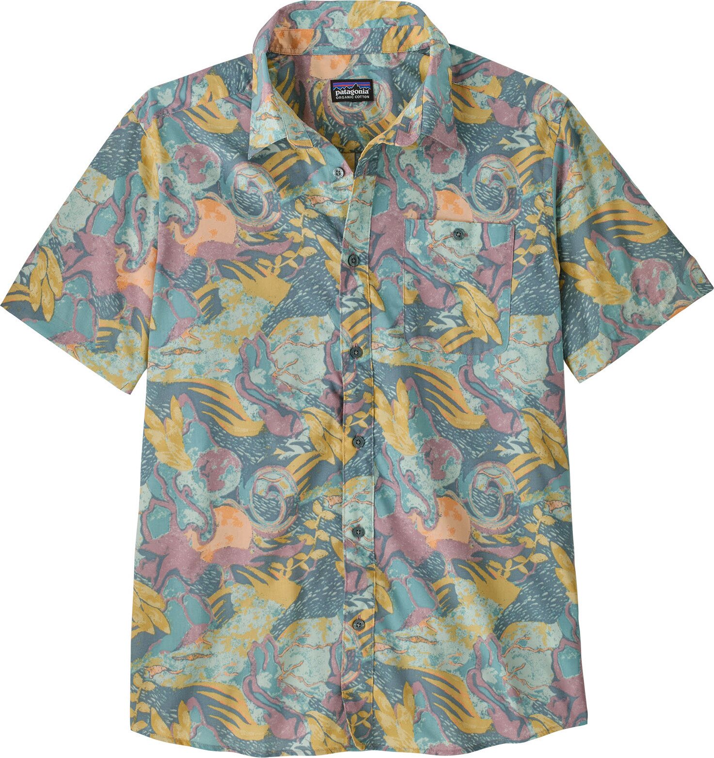 Patagonia Go To Shirt Mens Moon Tripper: Blue Sage