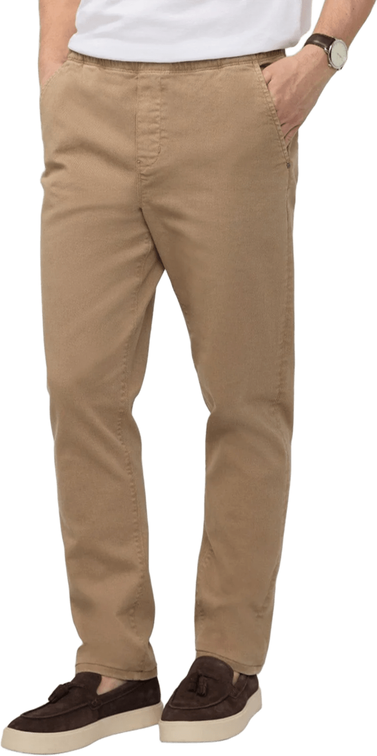 Duer FlexTwill Relaxed Pull On Pant Mens Desert Khaki