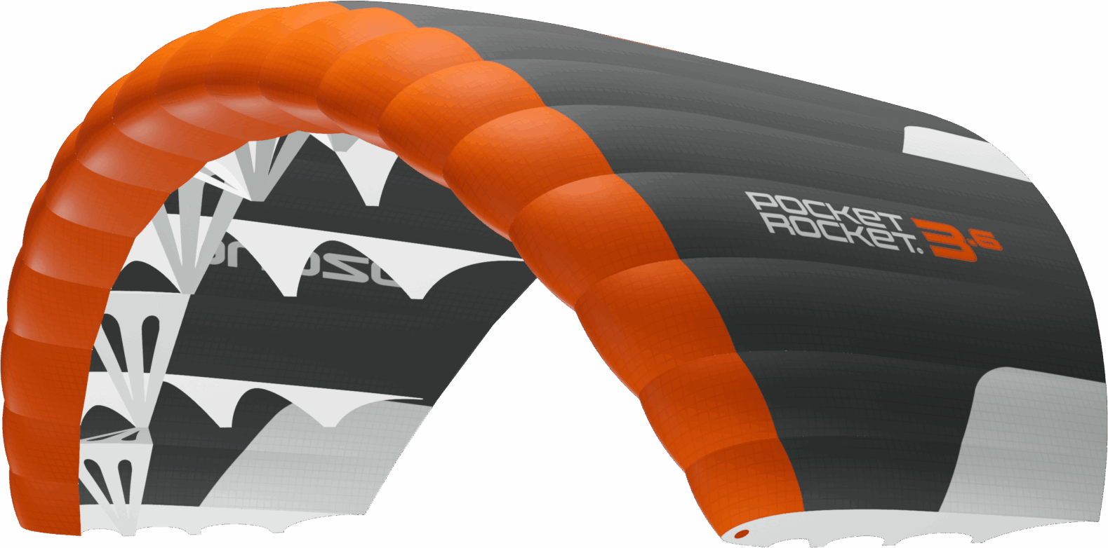 Ozone Pocket Rocket V2 Parawing 1.9 m² Carbon Grey/Orange/White