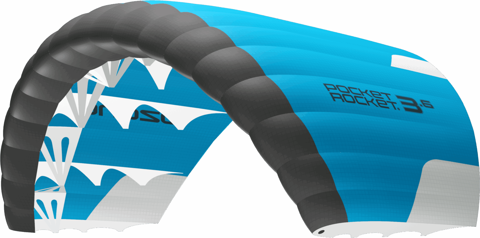 Ozone Pocket Rocket V2 Parawing 5.7 m² Light Blue/Carbon Grey/White