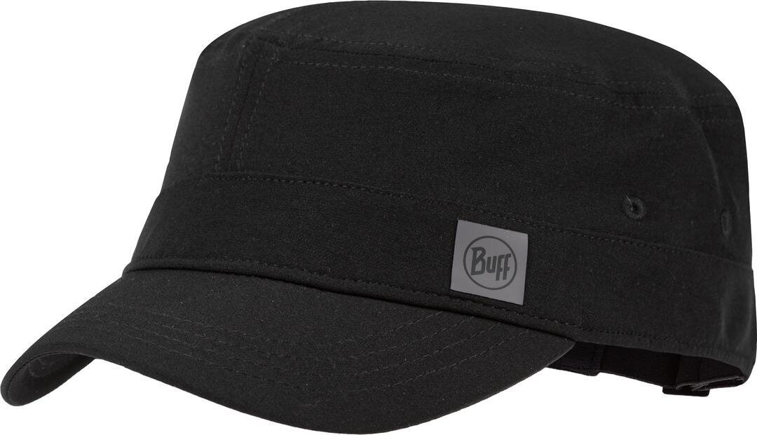 Buff Military Cap Solid Black
