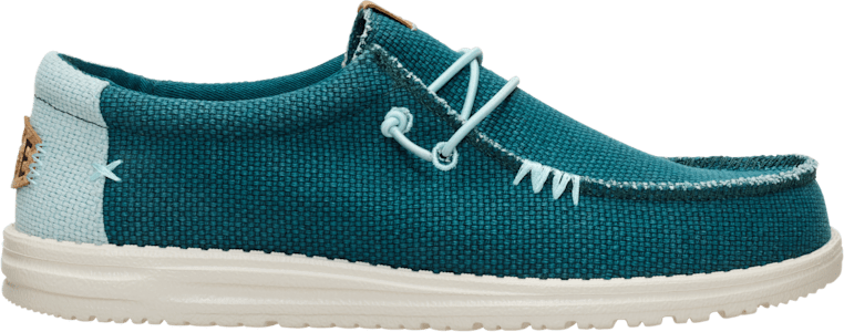 HeyDude Wally Braided Mens Deep Green / Harbor Grey