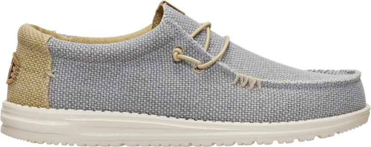 HeyDude Wally Braided Mens Flannel Grey / Olive Grey