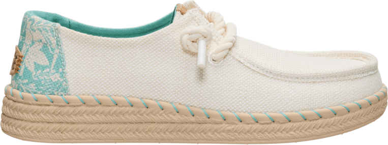 HeyDude Wendy Espadrille Hibiscus Oatmeal