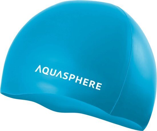 Aquasphere Plain Silicone Cap Blue / White