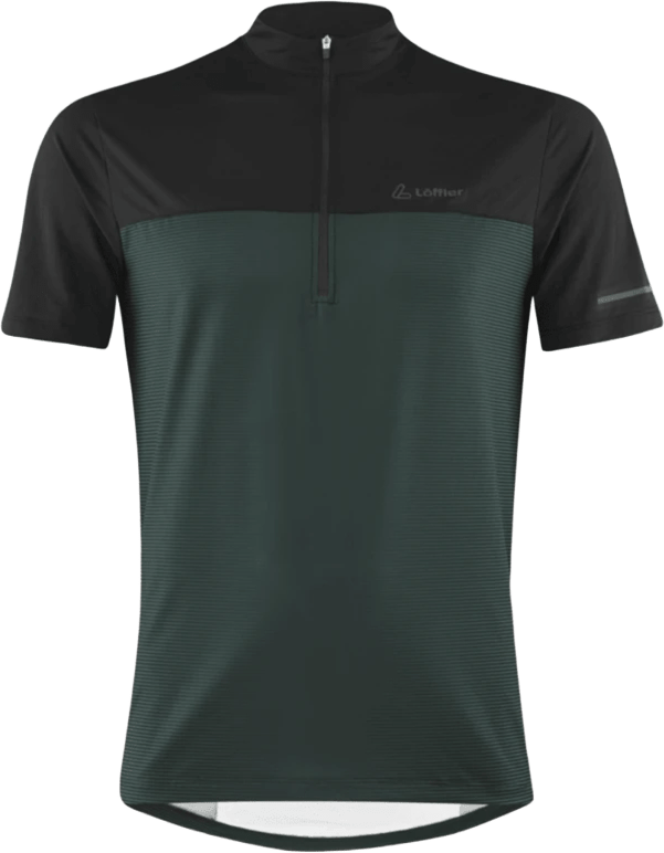 Löffler Bike Shirt Half Zip Glow Mens Forest