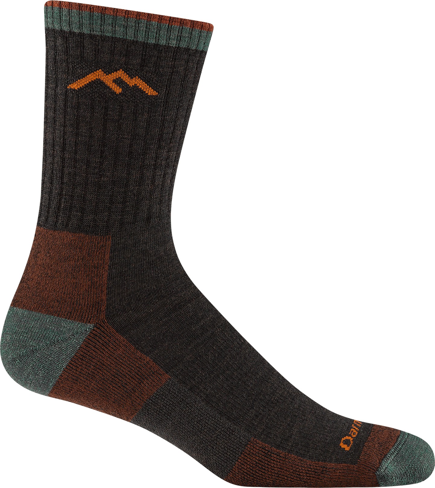Darn Tough Hiker Micro Crew Midweight Hiking Sock Mens Walnut