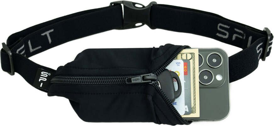 Spibelt Large Pocket Black Pocket with Black Zipper