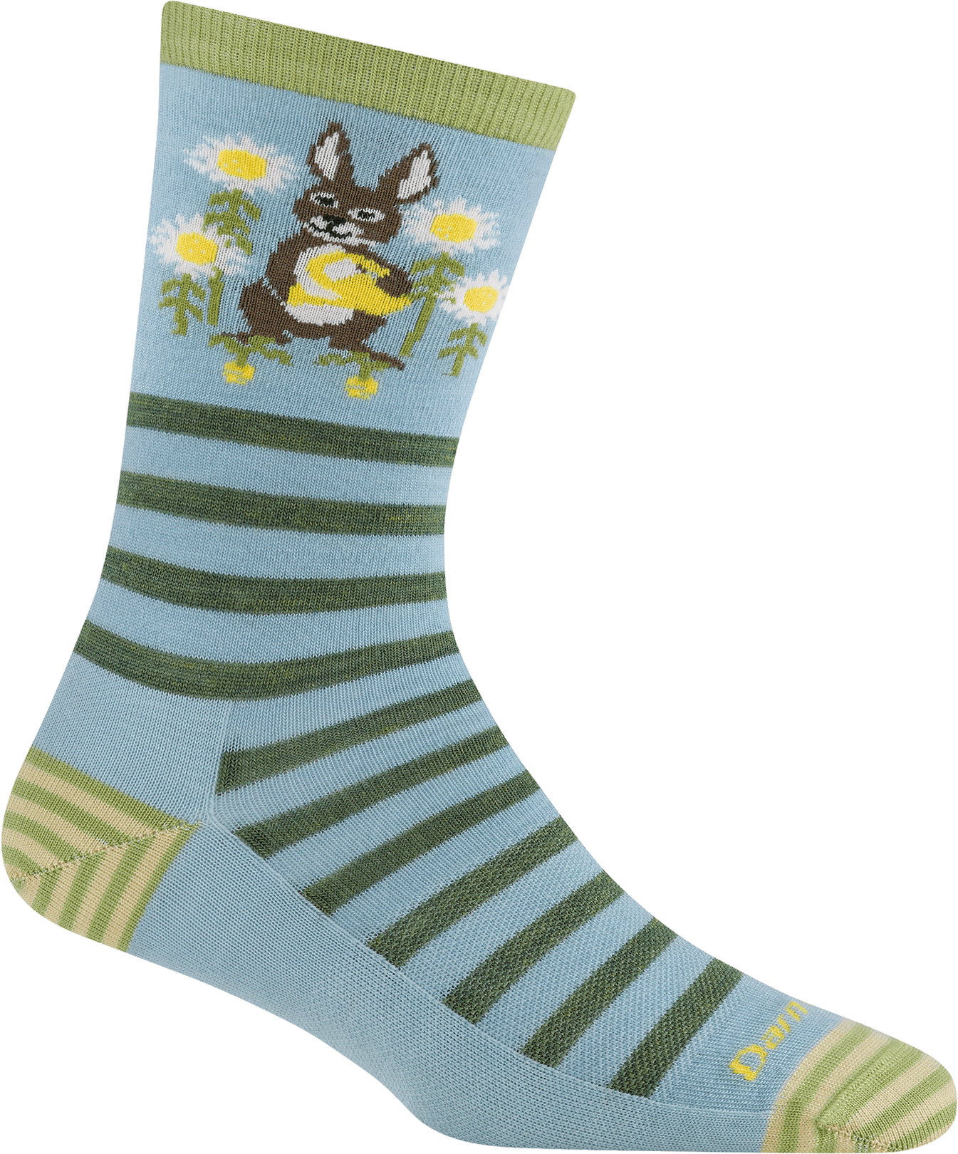 Darn Tough Animal Haus Crew Lightweight Womens Bunny Blue