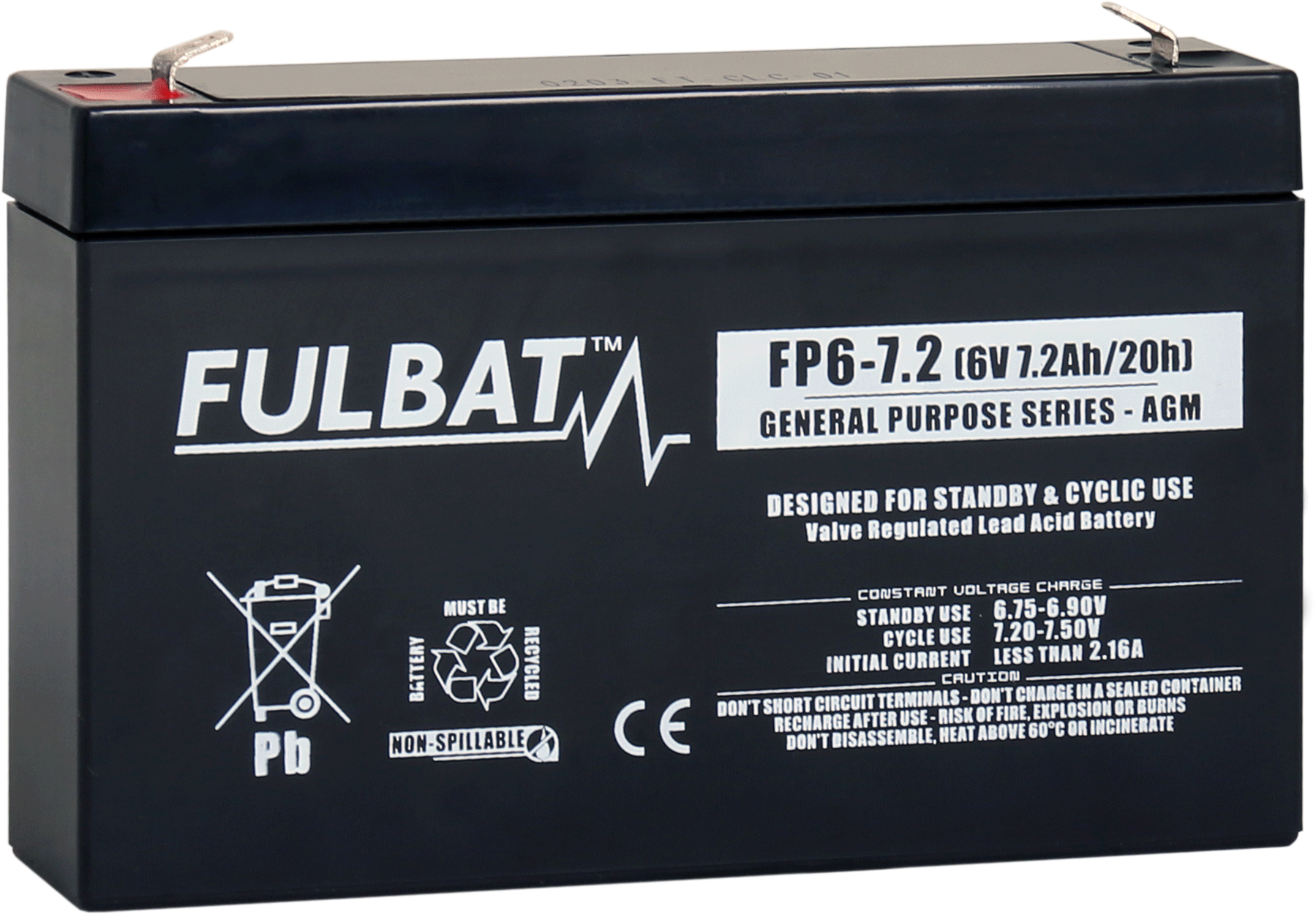 Burrel Fulbat AGM Battery 6V 7,2Ah